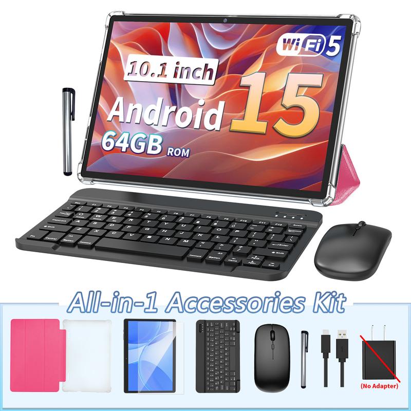 Android 15 10.1-inch 2-in-1 Portable Tablet