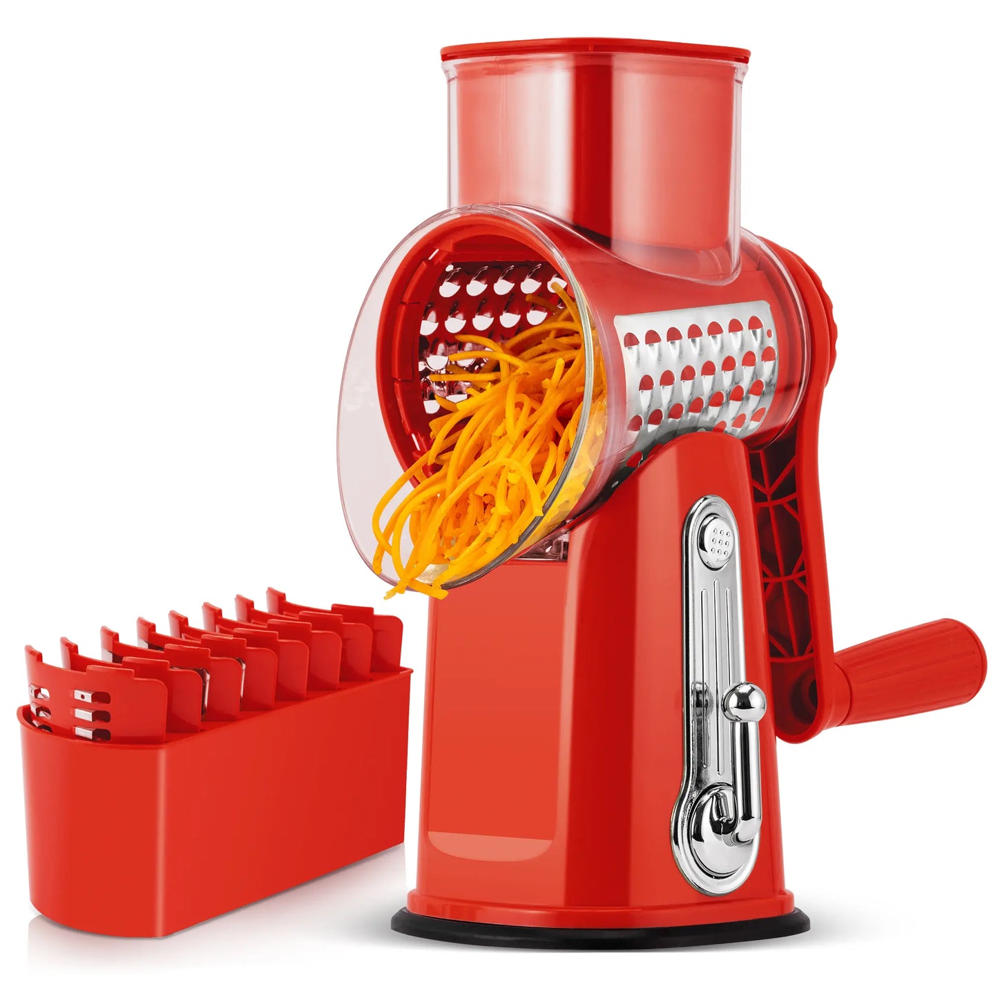 Kitchen utensils: fruit and vegetable slicer, cheese grater