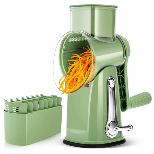 Kitchen utensils: fruit and vegetable slicer, cheese grater