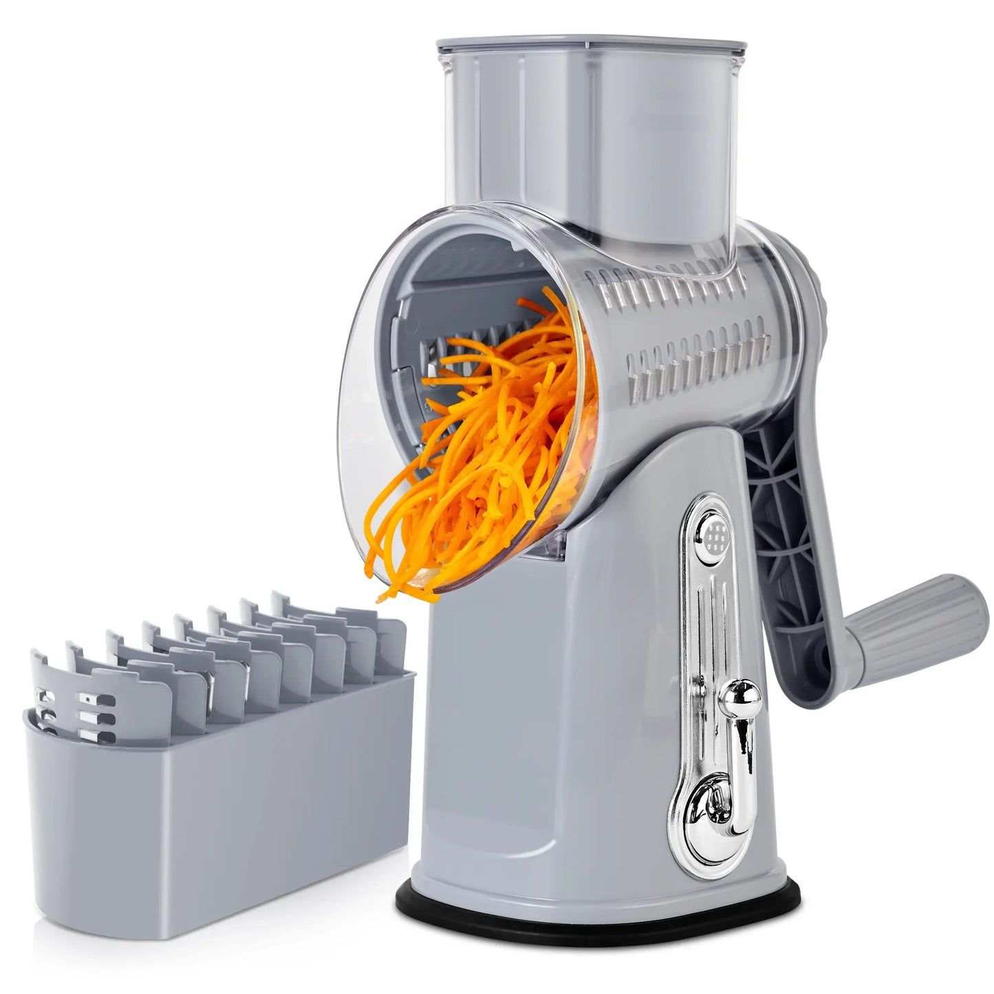 Kitchen utensils: fruit and vegetable slicer, cheese grater